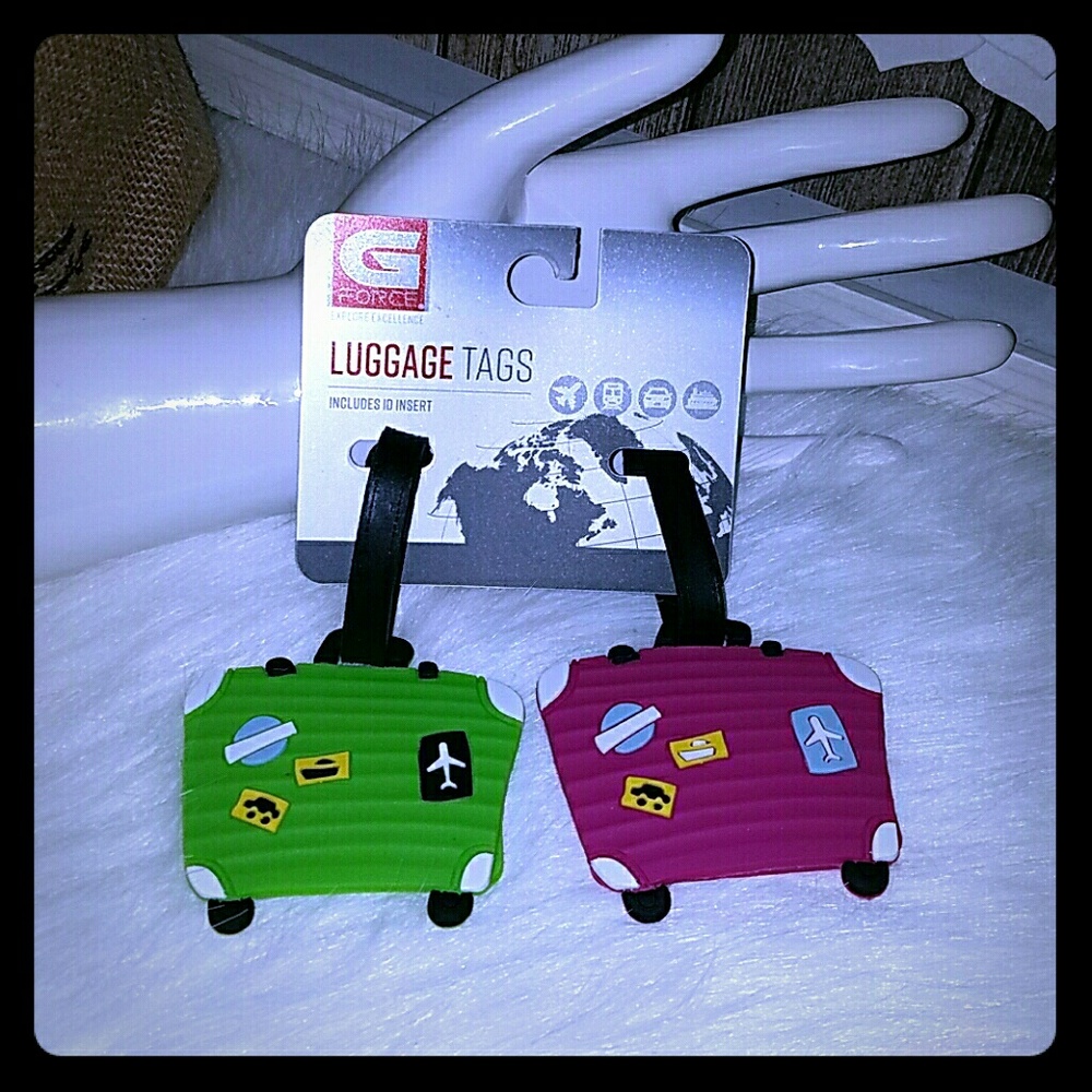 G force luggage tags set of two